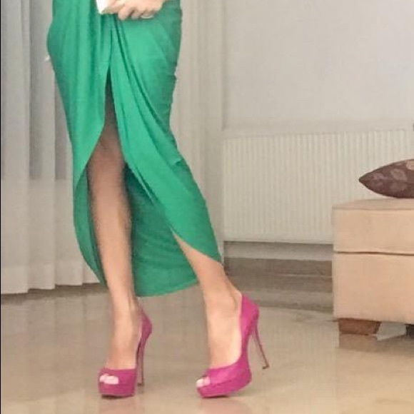 Emerald twist dress - Picture 3 of 3